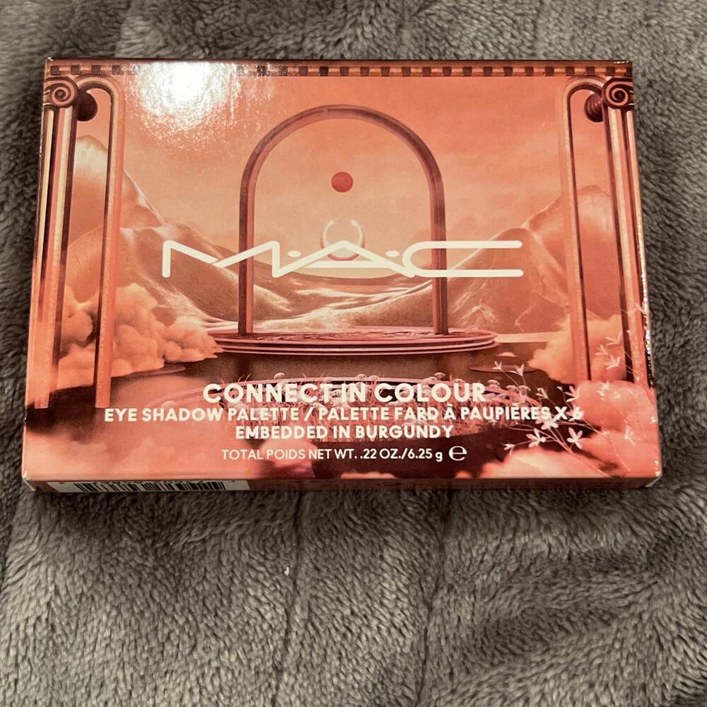 MAC Connect In Colour Embedded In Burgundy 6x Pan Eyeshadow Palette Retail $34